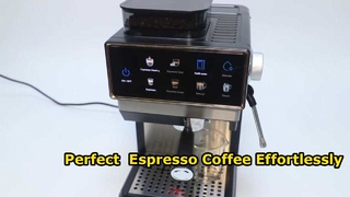 Commercieel espressokoffiezetapparaat met ingebouwde molen | 20 Bar Hogedruk voor Café