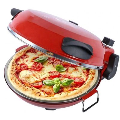 Ningbo fabriek 12 Inch Non-Stick Calzone Maker Pizza oven in Red Home Gebruik Fast FunElectric Multi Pizza Maker