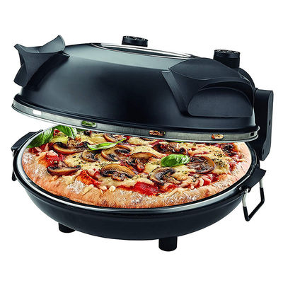 Pizza Maker Verstelbare temperatuurcontrole met zichtbaar raam Speciale steen &amp; bakplaat Elektrische pittenovens