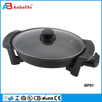 Elektrische Skillet door Culina 18/10 roestvrij staal, niet-stick interieur, met glazen deksel 12 inch Ronde Ptfe pfoa-vrij vaatwasser kluis