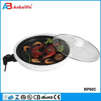 Anbo anti-stick ronde elektrische grillpan/elektrische aluminium pizzapan voor huishoudelijke apparaten