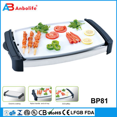 Anbo Factory direct warm verkopen Niet-klevende ronde elektrische grillpan/elektrische pizzapan friturpan