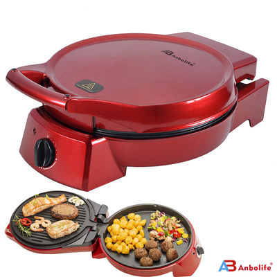 Anbo aluminium draagbare niet-klevende pizza pan beste kwaliteit bakplaat multifunctionele ronde elektrische vervoerband pizza pan oven