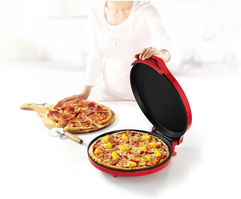 Multifunctionele pizza-machine met instelbare temperatuurregeling Ideaal voor pizza Quiches Pies Crepes BBQ Elektrische pizzaoven