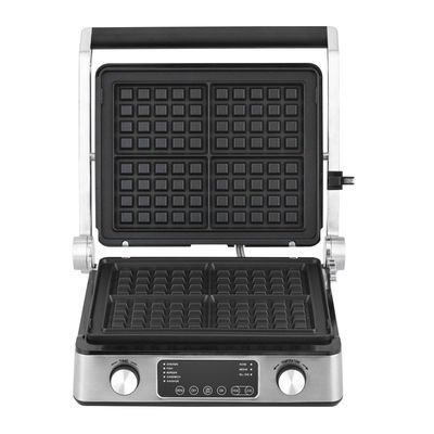 Roestvrij staal elektrische grill broodjespers panini grill met schuin apparaat