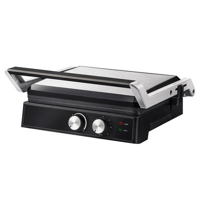 4 plakken Elektrische grill met afneembare borden wafelmaker Sandwich Panini Press Contactgrill 2200W uitwisselbare borden