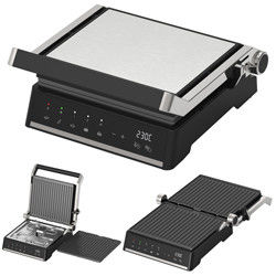 Afneembare plaat BBQ Panini Press Grill Griddle Rookloze binnengrill LED touchscreen Digitaal contactgrill