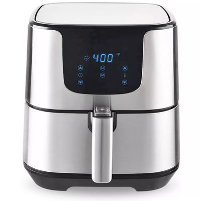 Olievrij roestvrij staal elektrische keuken air fryer oven 5.5L 7L XL Digital 8 presets Touch Screen