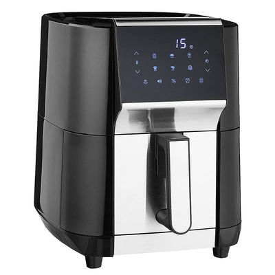 Olievrij roestvrij staal elektrische keuken air fryer oven 5.5L 7L XL Digital 8 presets Touch Screen