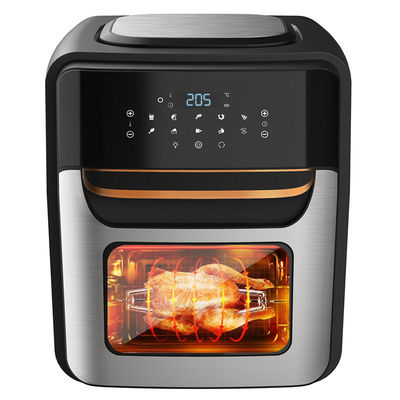Roestvrij staal 1800W Air Fryer 12 L 14L 24L Digitaal bedieningspaneel Stoomlucht Fryer Oven
