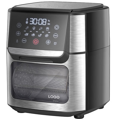 Roestvrij staal 1800W Air Fryer 12 L 14L 24L Digitaal bedieningspaneel Stoomlucht Fryer Oven