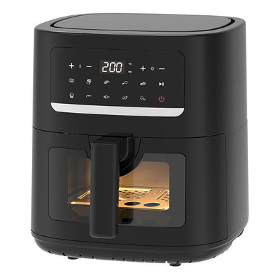 4.5L Dual Air Fryer Met 2 manden Zie Door Glas Venster SYNC Kook Twin Drawer