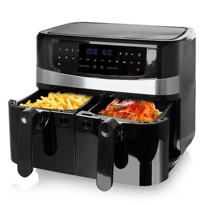 Dubbele mand olievrije Smart Dual Air Fryer 9L Digital 2400W