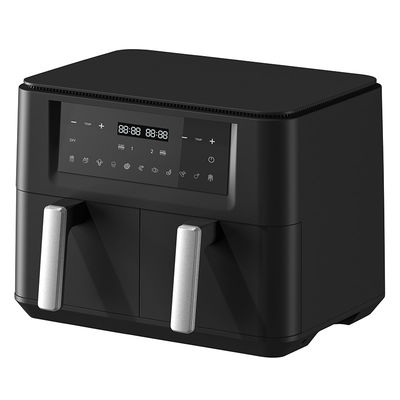 9L 2000W Smart Air Fryer Digitale dubbele mand met zichtbaar raam