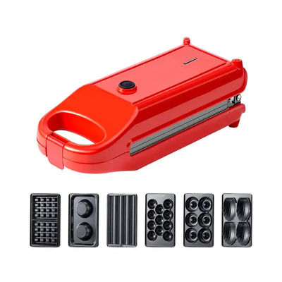 Draagbare 6 8 in 1 Non Stick Sandwich Bubble Waffle Maker Home