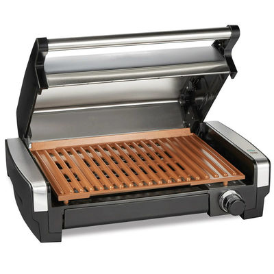 Afneembare 4 Slice Indoor BBQ Grills Panini Press Met Knob Control