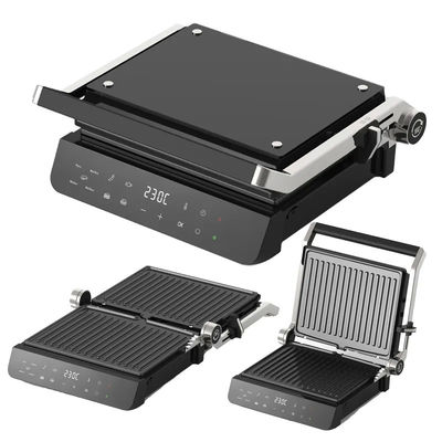 Afneembare 4 Slice Indoor BBQ Grills Panini Press Met Knob Control