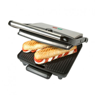 Knob Contact Electric Press Grill 2 Slice Mini Auto Panini Met Ultra Nonstick oppervlak