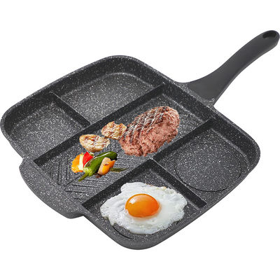 5 4 3 In 1 Splitsing Frying Pan Barbecue Grill Electric 2000W