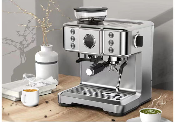 20 bar Italiaanse Express Espresso machine geborstelde roestvrijstalen behuizing