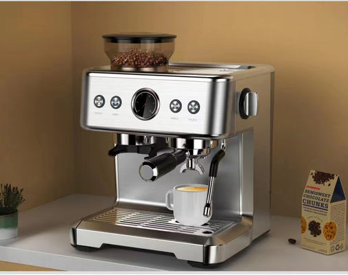 20 bar Italiaanse Express Espresso machine geborstelde roestvrijstalen behuizing