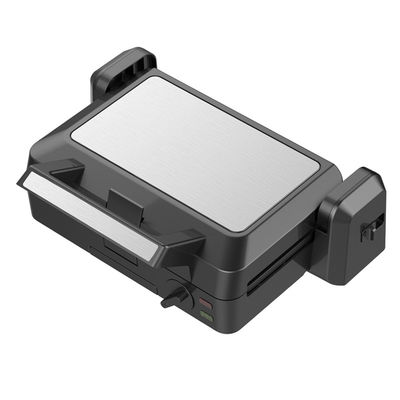 1200W afneembare contactgrill 3 platen 105 180 graden open temperatuur instellen knop elektrisch PTFE niet-stick voor huishoudelijke BBQ