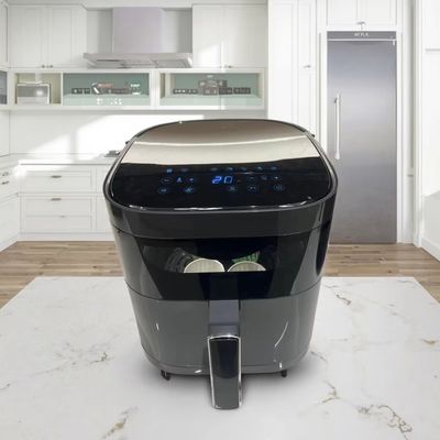 6l Smart Air Fryer Oven Roestvrij staal Multifunktioneel Klein Vierkante Gezond Elektrisch Voor Huishouden