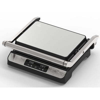 2000W Elektrisch Digitaal Big Contact BBQ Rookloze Grill Huishoudelijk Kookapparaat Afneembare 4/6 Slice Panini Maker
