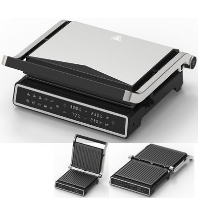 Elektrische digitale contact BBQ Rookloze grill Huishoudelijk kookapparaat Afneembare 6 slice Panini Maker Met sonde detecteren