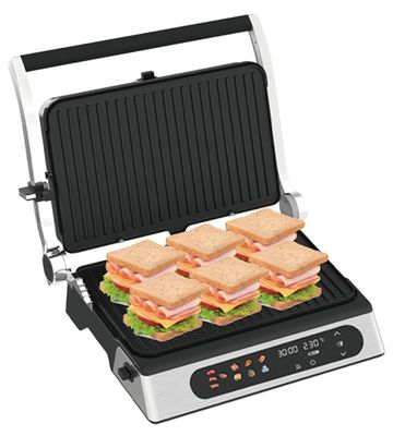 Elektrische energie-efficiëntie Klasse A 2200w Waffle Panini Maker 1 jaar garantie