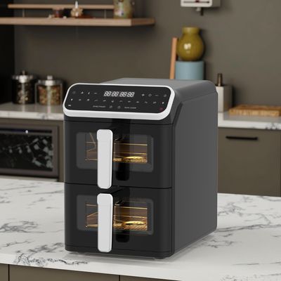 Plastic Square 1800 Watt Digitale Airfryer App Gecontroleerd