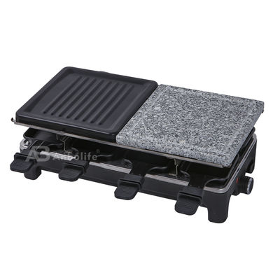 Anbolife 1500W Elektrische Raclette Grill met Anti-Aanbaklaag