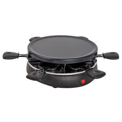 Anbolife 1500W Elektrische Raclette Grill met Anti-Aanbaklaag