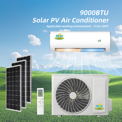 9000-12000BTU zonne-airconditioner met 550W panelen