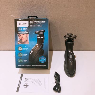 Draagbaar Elektrisch Scheerapparaat voor Heren met Roestvrijstalen Mes en Plastic Handvat voor Gezichtsbruik