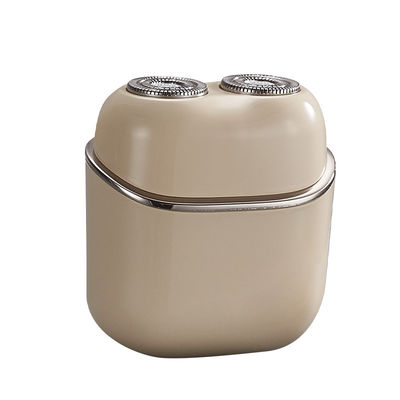 Draagbare mini elektrische scheerapparaat met twee koppen, volledig wasbaar met magnetisch zwevend ontwerp voor mannen