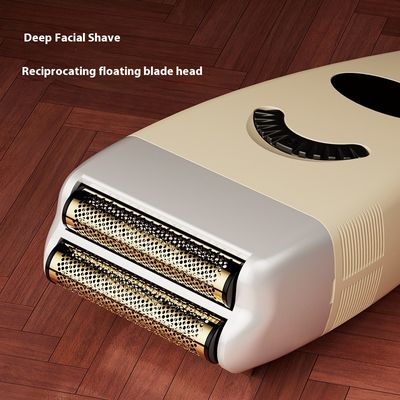 Oplaadbaar Elektrisch Scheerapparaat met 1200mAh Batterij, Gratis Reserveonderdelen en Plastic Behuizing voor Heren Gezichtsscheren