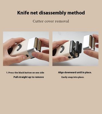 Oplaadbaar Elektrisch Scheerapparaat met 1200mAh Batterij, Gratis Reserveonderdelen en Plastic Behuizing voor Heren Gezichtsscheren