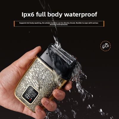 Professionele mannelijke elektrische scheermachine met 500mAh batterij roestvrijstalen messen en volledige lichaamswas