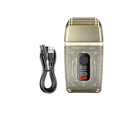 USB-aangedreven elektrische scheerapparaat met retro-ontwerp, 1200 mAh batterij en 1-3 uur snelladen voor mannen
