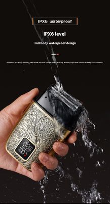 Professionele mannelijke elektrische scheermachine met 500mAh batterij roestvrijstalen messen en volledige lichaamswas