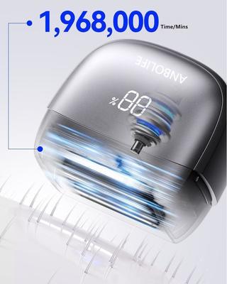 ANBOLIFE 6-Blads Elektrisch Scheerapparaat met Magnetische Zuiging en Lithium Batterij 900mAh - IPX7 Waterdicht Foliescheerapparaat voor Heren