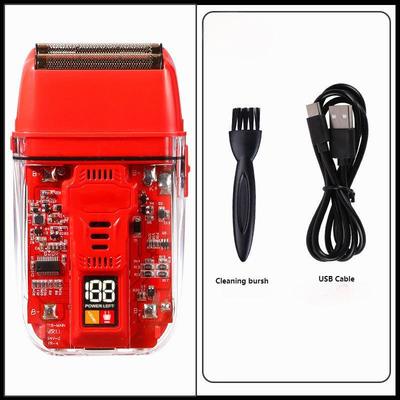 Professioneel elektrisch scheerapparaat met 600 mAh Li-Ion batterij, 1,5 uur oplaadtijd en IPX4 waterdicht voor gezicht en lichaam van mannen