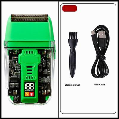 Professioneel elektrisch scheerapparaat met 600 mAh Li-Ion batterij, 1,5 uur oplaadtijd en IPX4 waterdicht voor gezicht en lichaam van mannen