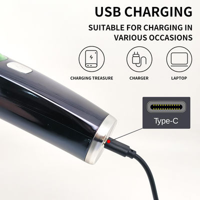 Automatische stofzuiger, geluidsarme tondeuse met keramisch zwart bewegend mes voor professioneel en huishoudelijk gebruik