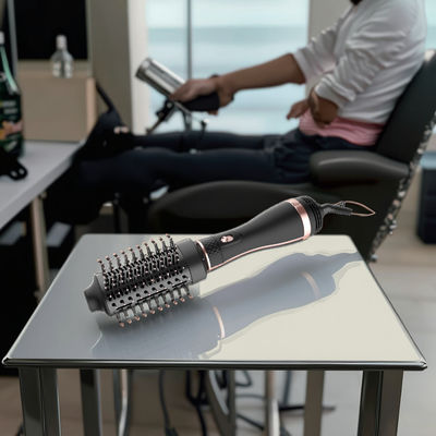 1200W Titanium Blow Dryer Borstel met 3 temperatuurniveaus en 1 jaar garantie voor Frizz-Free Styling