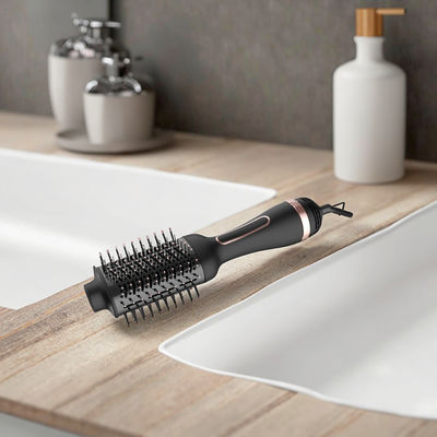 Dual Voltage Multifunction Hair Dryer Brush with Oval Barrel for Easy Styling