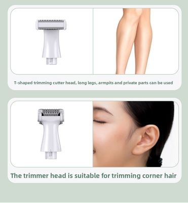 6-in-1 Multifunctionele vrouwen scheerapparaat met 1200mAh batterij roestvrij staal lemmet en gratis onderdelen