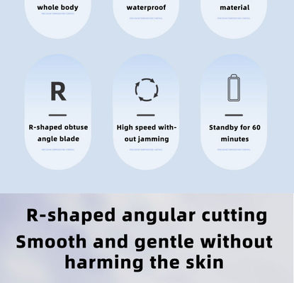 Zes-in-één multifunctionele elektrische scheerapparaat met USB-opladen Volledig waterdicht voor het knippen van wenkbrauwen en huishoudelijk gebruik