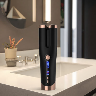 Draadloze Keramische Automatische Krultang met 4 Temperatuurinstellingen en Snel Opwarmen voor Alle Haartypes